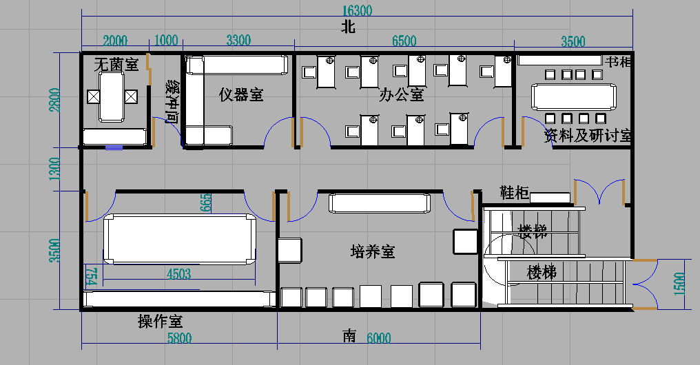 微生物實驗室改造項目設計圖